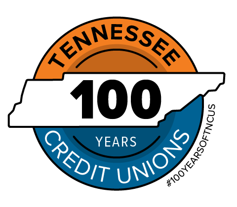 Tennessee Credit Unions 100 years logo. #100YEARSOFTNCUS