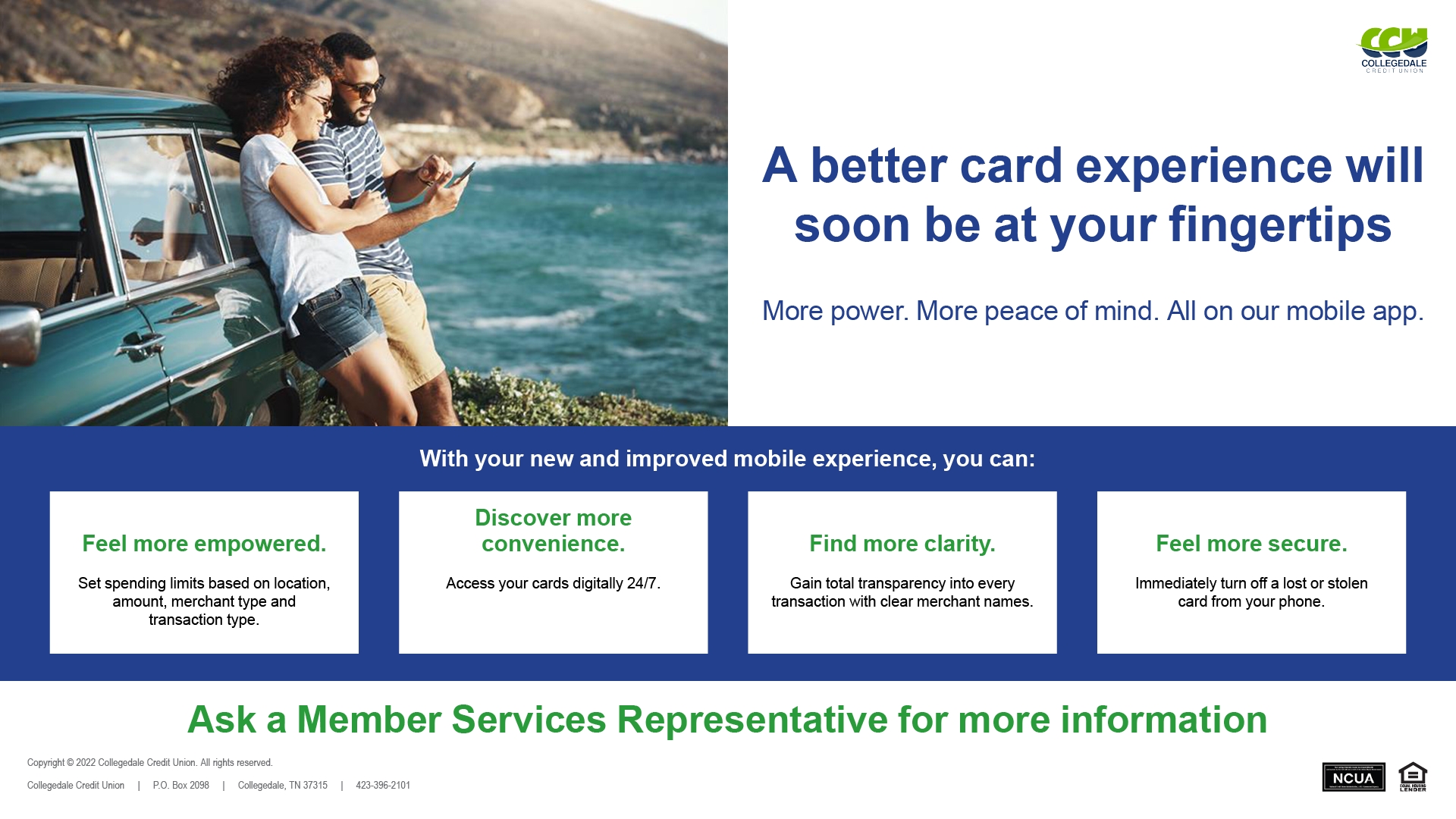 Upgraded Card Management Experience Banner