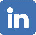 Blue LinkedIn icon