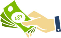 Handing Money Image